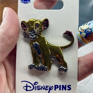 NWT Disney Authentic Trading Pin Young Simba Gold-tone (read desc)